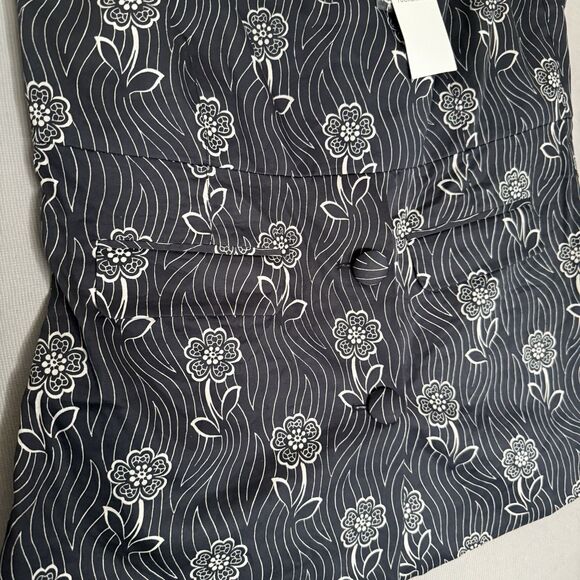 Tuckernuck Strapless Top  XXL 2XL Black Womens Posy Floral Marnie Blouse NWT - Picture 8 of 13